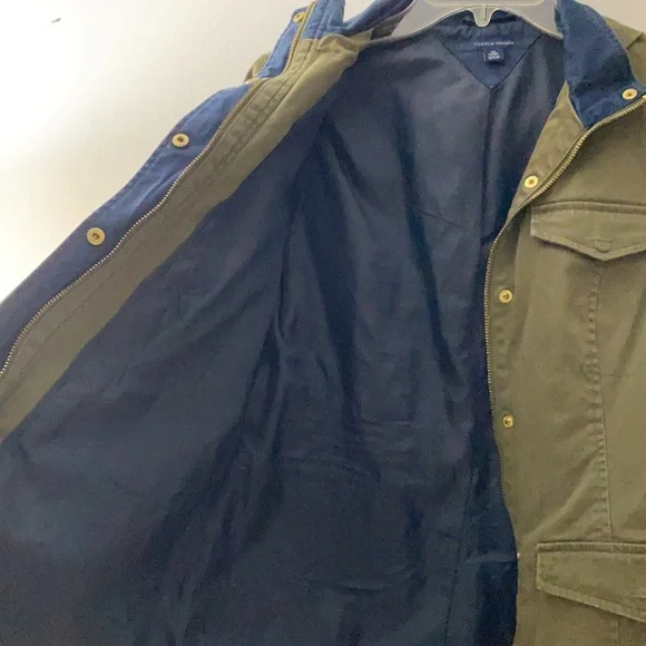 24. Tommy Hilfiger | Olive Green Utility Jacket with Hood - Picture 12 of 17